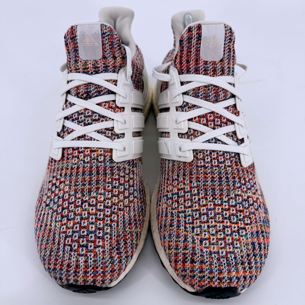 Adidas Ultraboost 4.0 Mens Running Shoes Size 8.5 Rainbow White CM8111